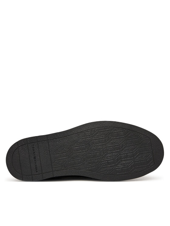 Tommy Hilfiger Tommy Hilfiger Półbuty Hilfiger Stitchdown Tbl Lth Chuk FM0FM05743 Czarny