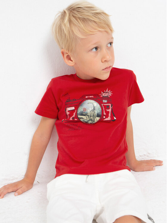 Mayoral Mayoral T-Shirt 3003 Czerwony Regular Fit