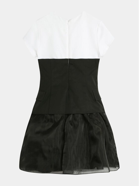 Karl Lagerfeld Kids Karl Lagerfeld Kids Vsakodnevna obleka Z30086 D Črna Regular Fit