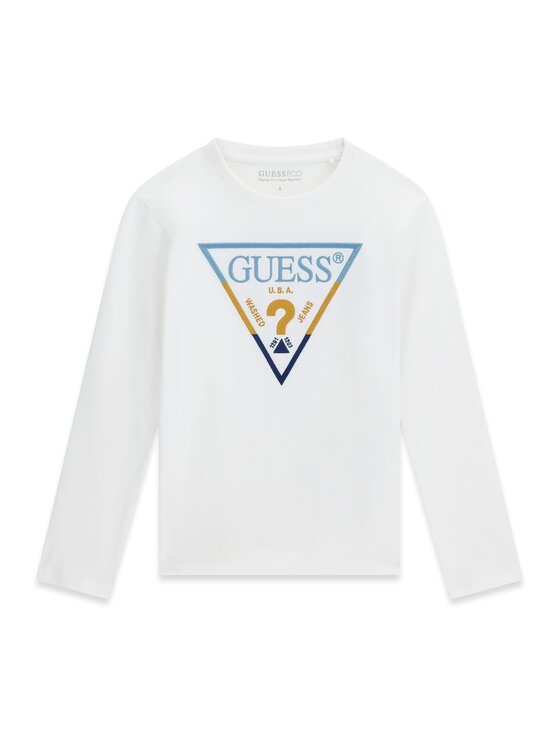 Guess Kids Guess Kids T-Shirt 185356 Biały Classic Fit