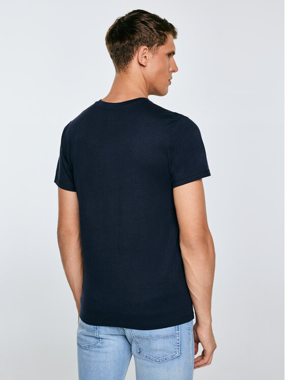 BIG STAR BIG STAR T-Shirt TATISAR Granatowy Basic Fit