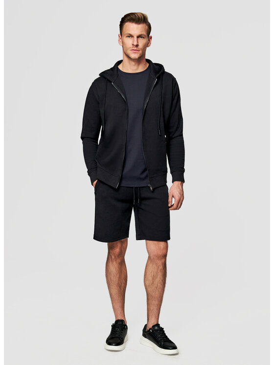 Pako Lorente Pako Lorente Szorty materiałowe P26SN-WS-004 Czarny Classic Fit