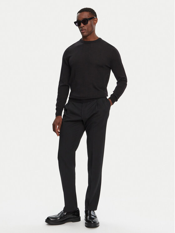 Dolce&Gabbana Dolce&Gabbana Riidest püksid GY6UET FU27J N0000 Must Regular Fit