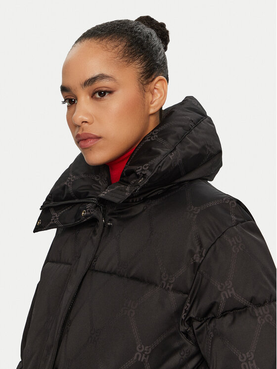 HUGO HUGO Žieminė striukė Fary-3 50528397 Juoda Regular Fit
