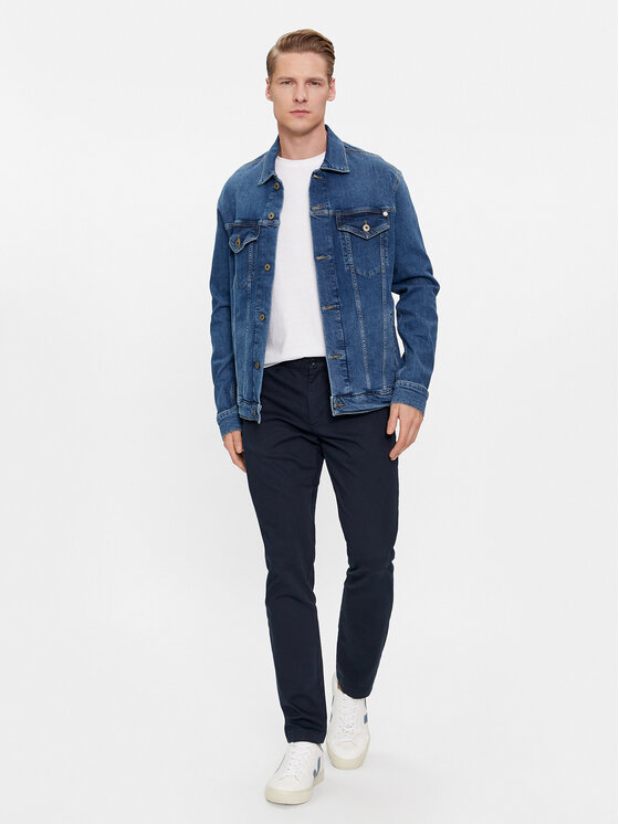 Pepe Jeans Pepe Jeans Jeansová bunda Pinners PM402715 Modrá Regular Fit