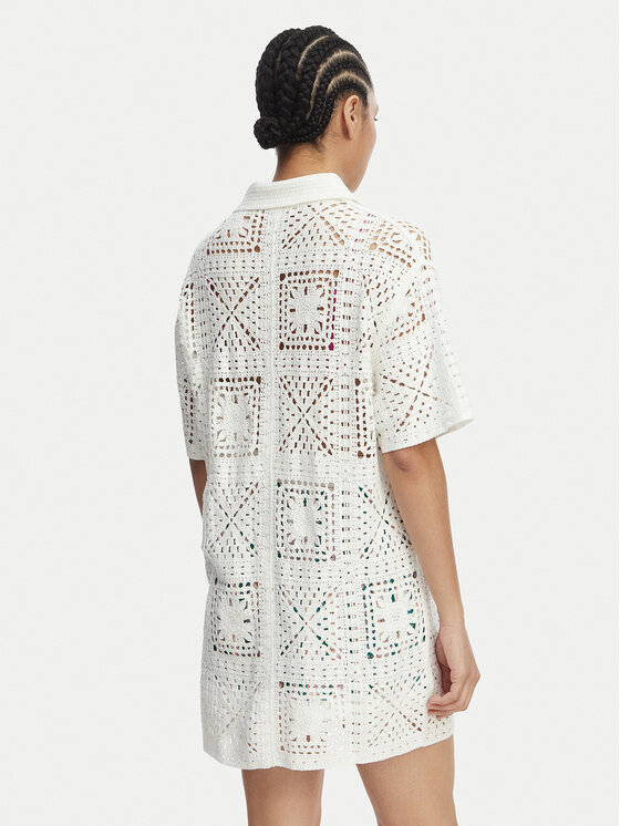 Banana Moon Banana Moon Vestito da spiaggia Kiria Minorca MXR10 Bianco Regular Fit