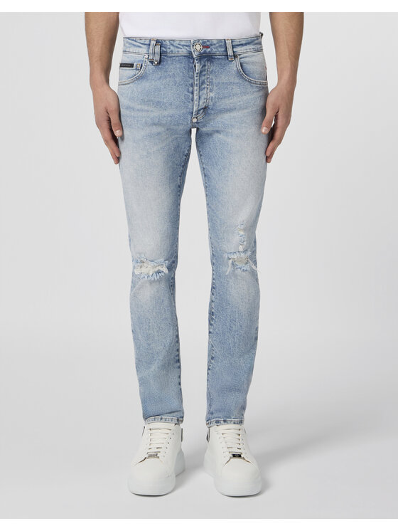 PHILIPP PLEIN PHILIPP PLEIN Jeansy 30579 Niebieski Straight Leg