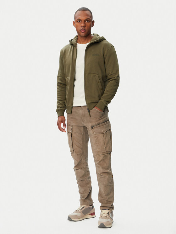Napapijri Napapijri Sweatshirt Yourte NP0A8AHE Dunkelgrün Relaxed Fit