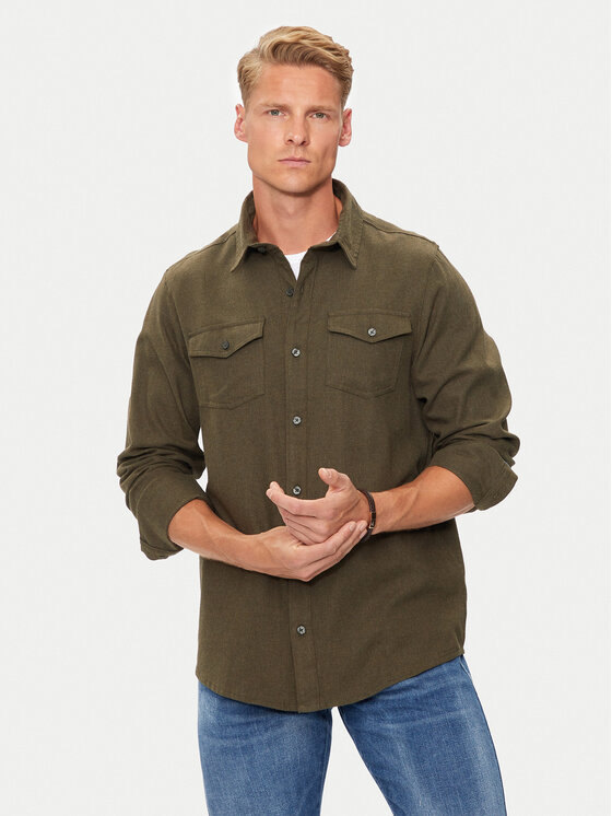 Brave Soul Brave Soul Särk MSH-230CONANB Khakivärviline Regular Fit