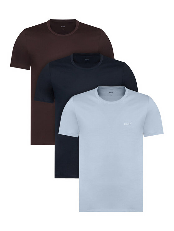 BOSS T-Shirt-Set Classic 50532468 Braun Regular Fit