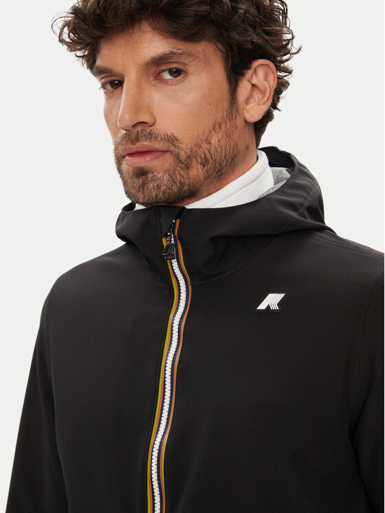 K-Way K-Way Μπουφάν αδιάβροχο Jacko K5123GW Μαύρο Regular Fit