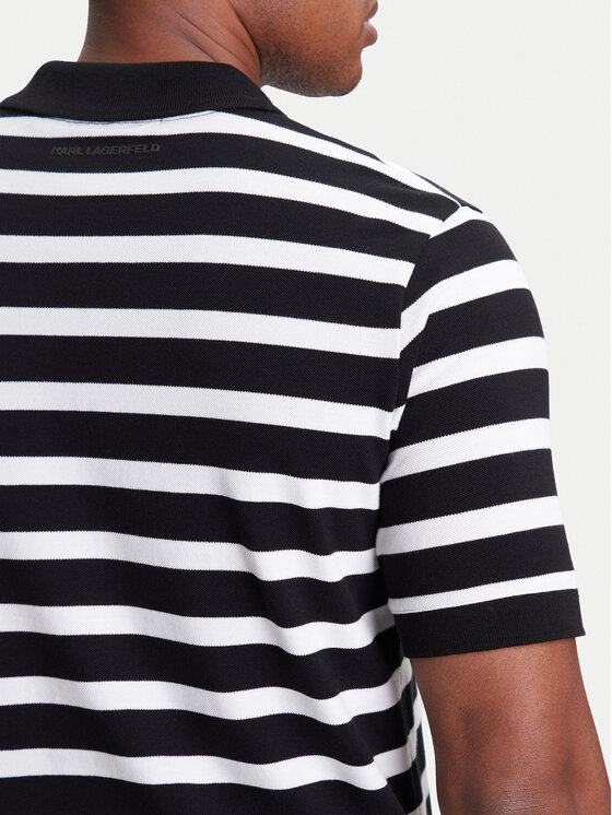KARL LAGERFELD KARL LAGERFELD Polo 745023 553231 Czarny Regular Fit