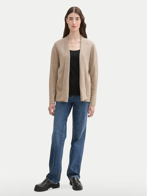 Tom Tailor Tom Tailor Kardigan 1042994 Bež Regular Fit
