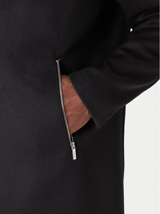 KARL LAGERFELD KARL LAGERFELD Вълнено палто 455015 554751 Черен Regular Fit