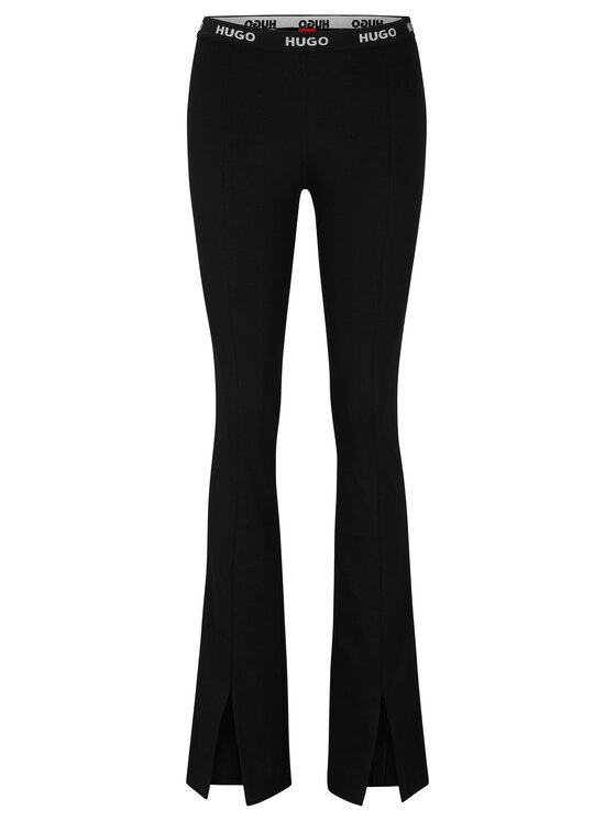 HUGO Hugo Hlače Haskanna 50493781 Crna Slim Fit