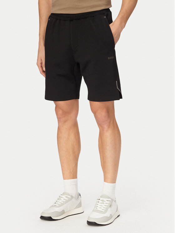BOSS BOSS Sporta šorti Hecon Active 50531225 Melns Regular Fit