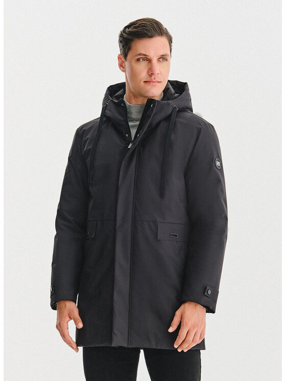 Pako Lorente Pako Lorente Kurtka zimowa P25WF-5X-010 Czarny Classic Fit