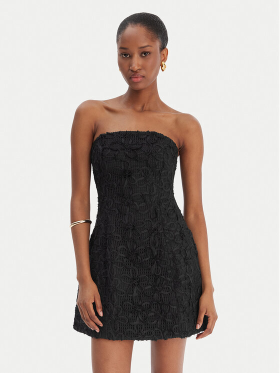 Bardot Bardot Cocktail obleka Karoline 60099DB3 Črna Slim Fit