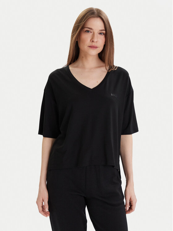 BOSS BOSS T-Shirt CP Stripe 50535723 Czarny Relaxed Fit