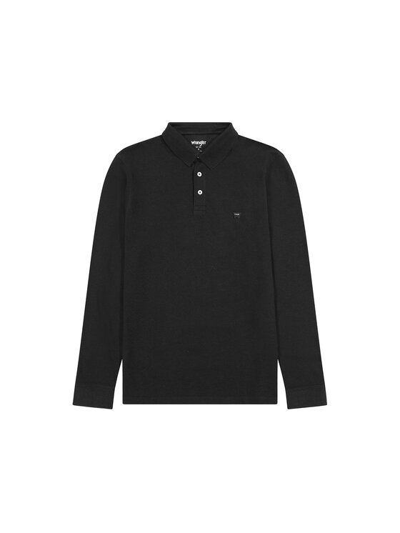 Wrangler Wrangler T-shirt LS POLO Nero Regular Fit