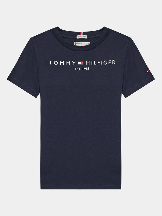 Tommy Hilfiger T-krekls Essential KS0KS00210 Tumši zils Regular Fit