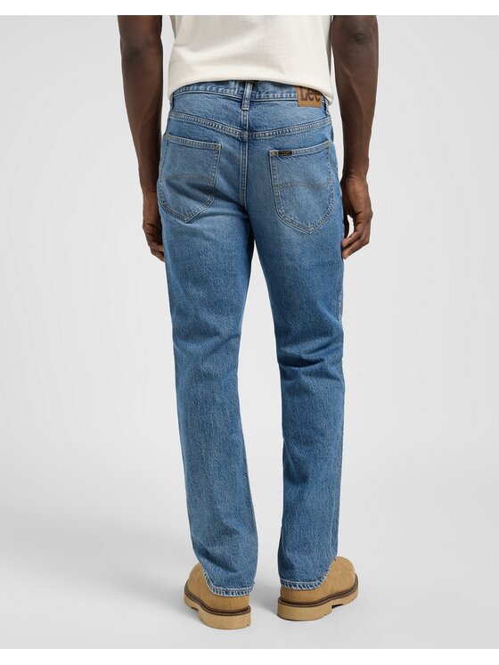 Lee Lee Jeansy WEST Niebieski Straight Leg