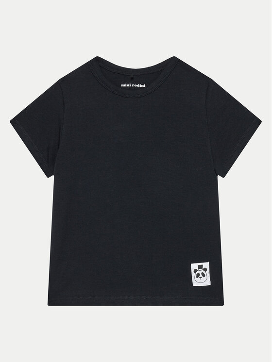 MINI RODINI T-Shirt - Kinderkleidung, Größe 104_110 Schwarz Basic 1000000199