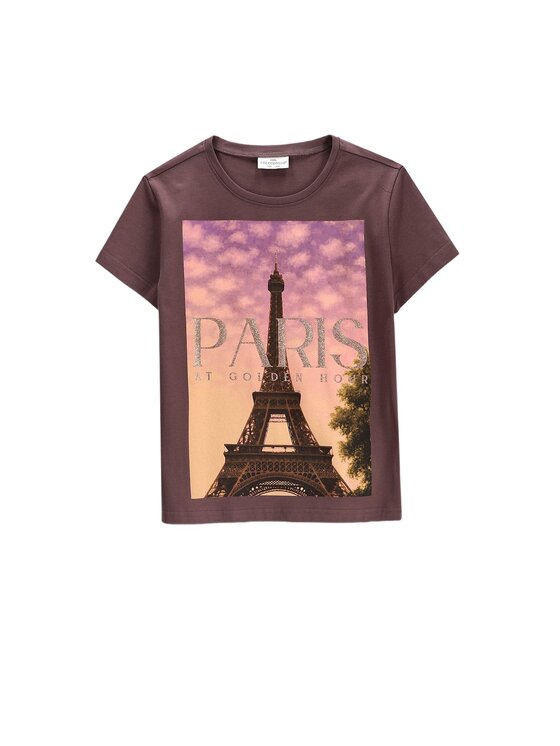 Coccodrillo Coccodrillo T-Shirt ZC6143203VGA-018 Brązowy Regular Fit