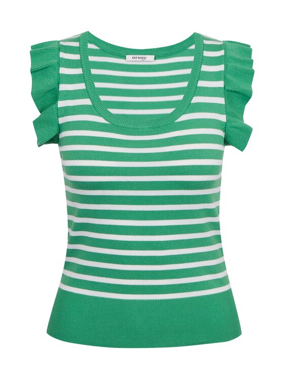 Orsay Orsay Bluzka 507499865000__S Zielony Regular Fit