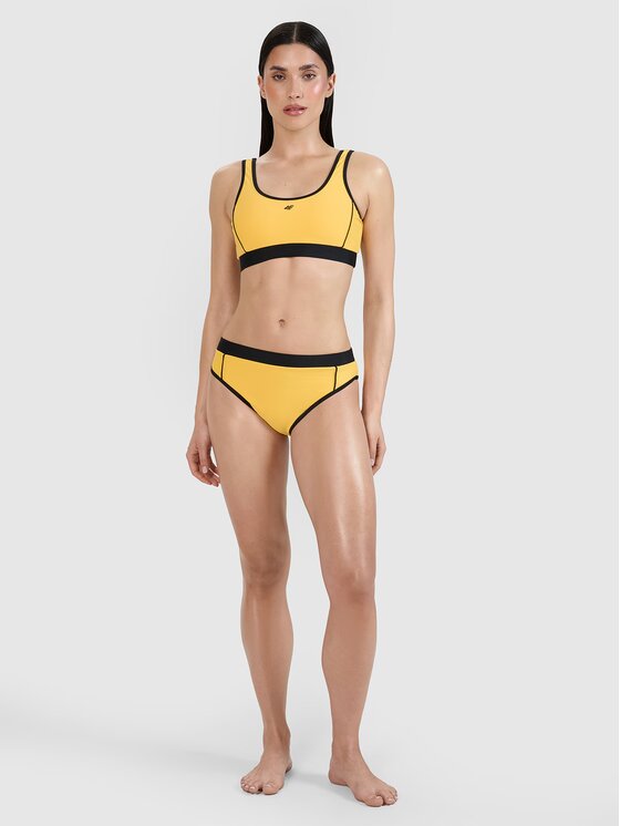 4F 4F Góra od bikini 4FWSS25UBKTF077-71S Żółty