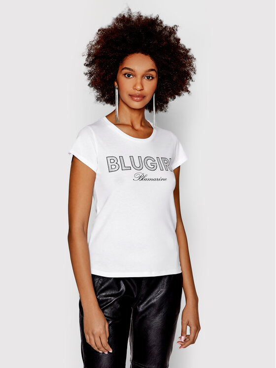 Blugirl Blumarine Tricou RA2258 J5972 Alb Regular Fit