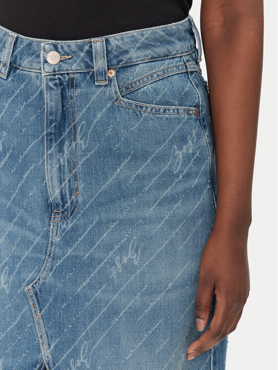 BOSS BOSS Jeans suknja 50542445 Plava Regular Fit