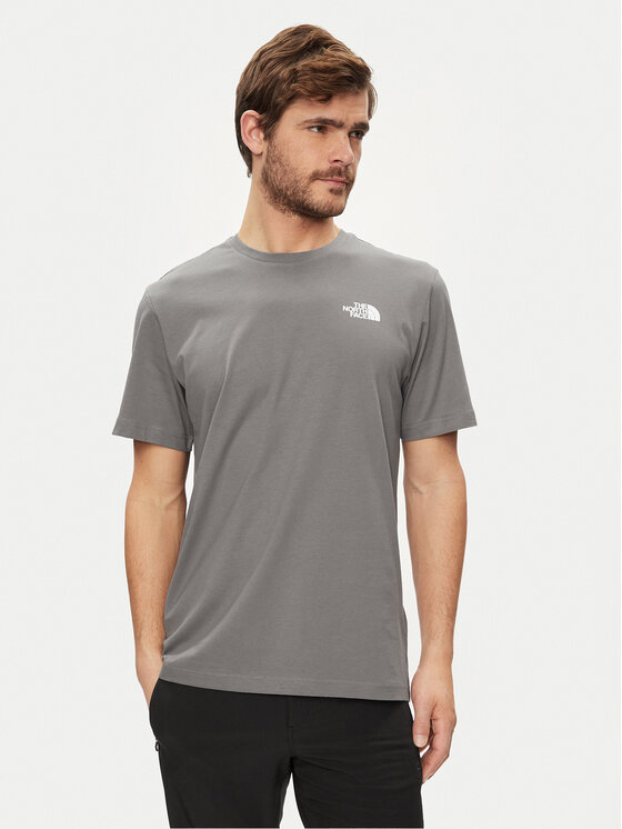The North Face Tričko Redbox NF0A87NP Sivá Regular Fit
