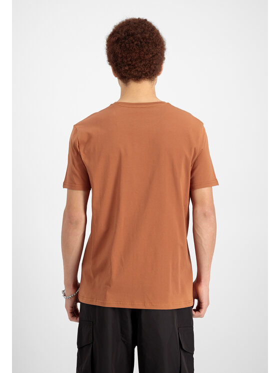 Alpha Industries Alpha Industries Tričko AI.100501-709-M Hnedá Basic Fit