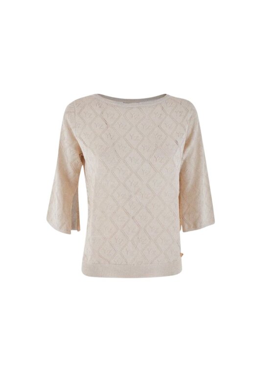 Yes Zee Yes Zee Maglione Maglia donna Beige Regular Fit