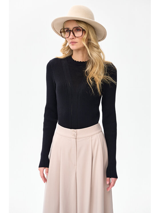 blue shadow blue shadow Sweter Cann Czarny Regular Fit