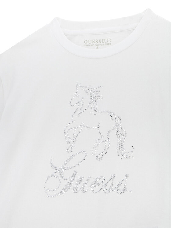 Guess Guess T-Shirt J6RI38 K6YW4 Bílá Regular Fit