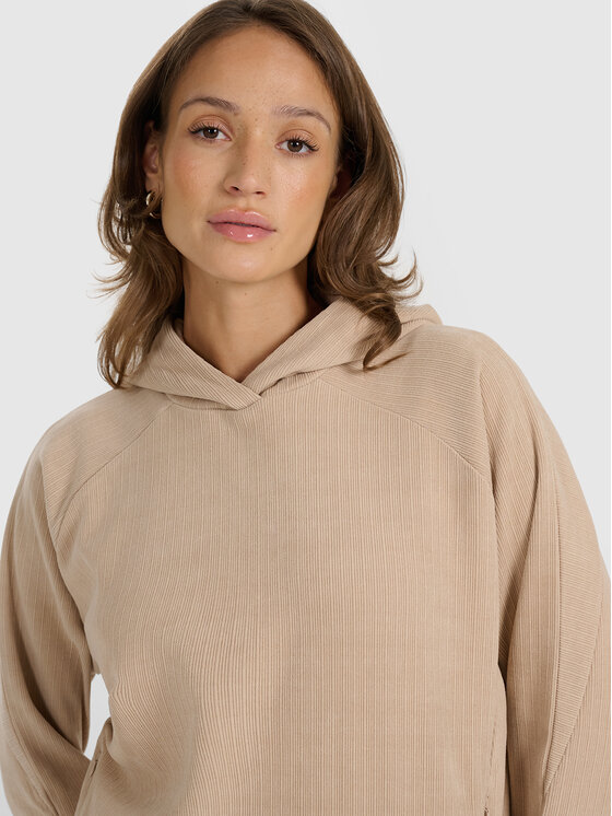 4F 4F Bluza CORDED FLOW Beżowy Regular Fit