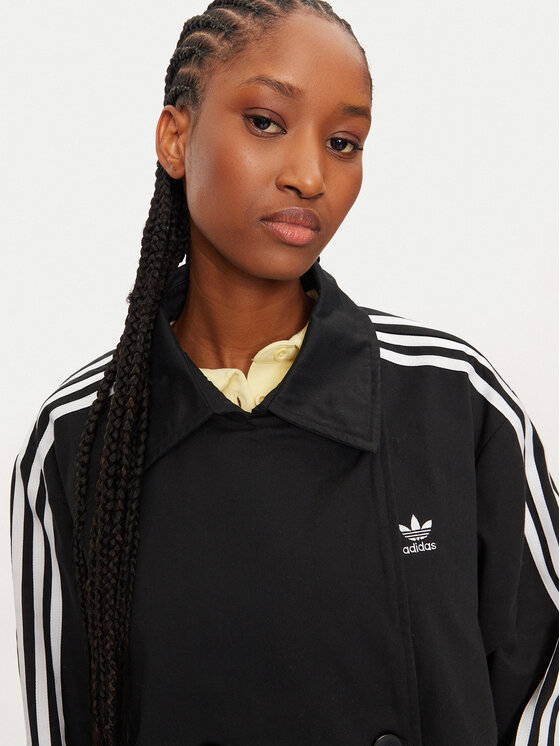 adidas adidas Тренч adicolor IZ0381 Чорний Loose Fit