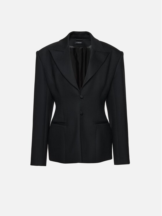 La Mania La Mania Marynarka AMBRIO Czarny Slim Fit