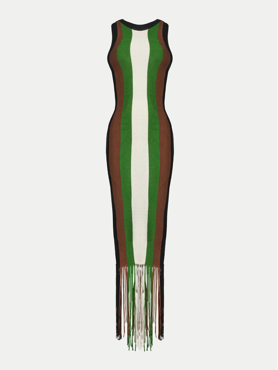Silvian Heach Silvian Heach Rochie tricotată GPP25026VE Verde Regular Fit