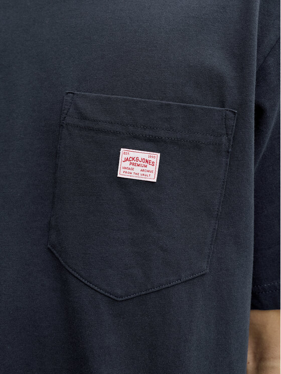 Jack & Jones Jack & Jones Marškinėliai Blucaleb 12293019 Tamsiai mėlyna Regular Fit