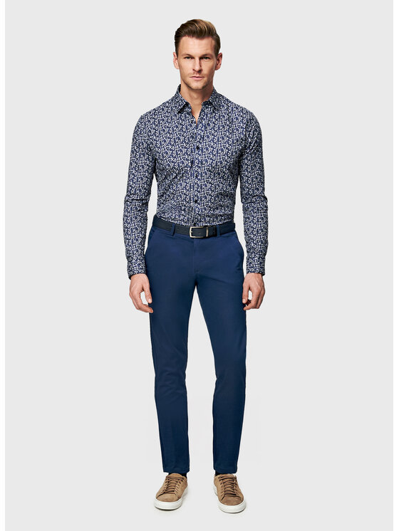 Pako Lorente Pako Lorente Koszula P26SF-1X-060 Granatowy Slim Fit