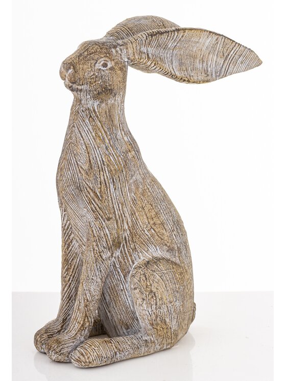 MIAhome MIAhome Figurka królik 22x8,5x17 cm LEONIO-2 Brązowy