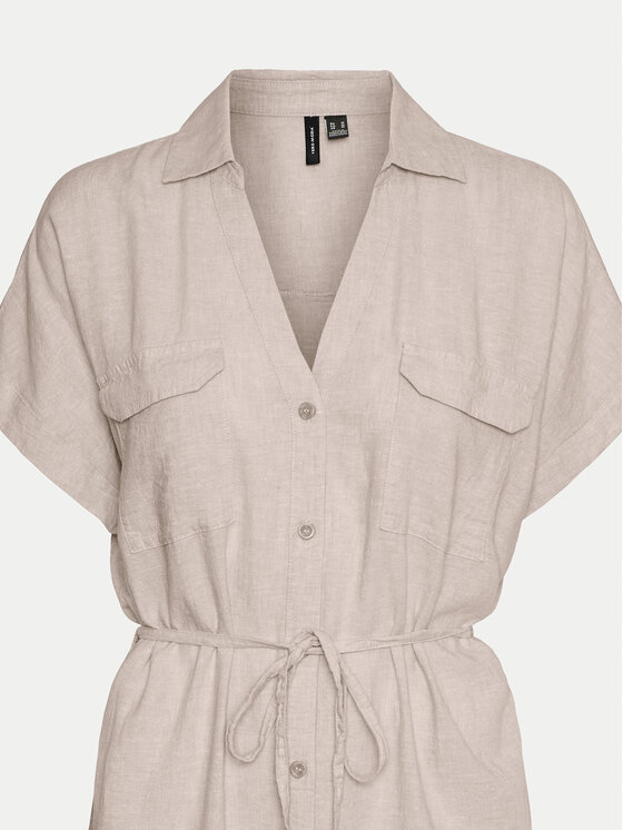Vero Moda Vero Moda Sommerkleid Linn 10323027 Grau Relaxed Fit