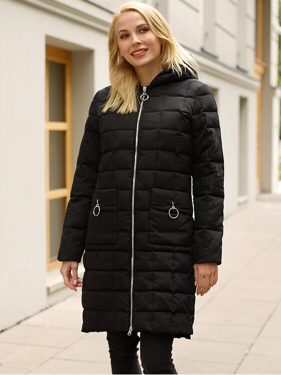 Perso Perso Kurtka puchowa BLH919015FX Czarny Regular Fit