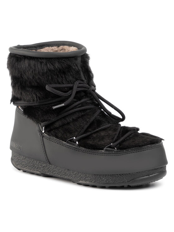 Moon Boot Moon Boot Sniega zābaki Monaco Low Fur Wp 2 240097001 Melns
