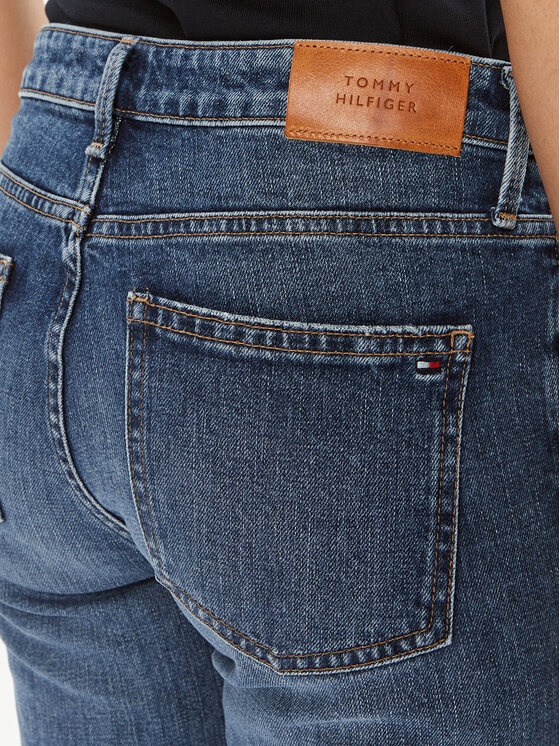 Tommy Hilfiger Tommy Hilfiger Jeans hlače WW0WW42192 Modra Bootcut Fit