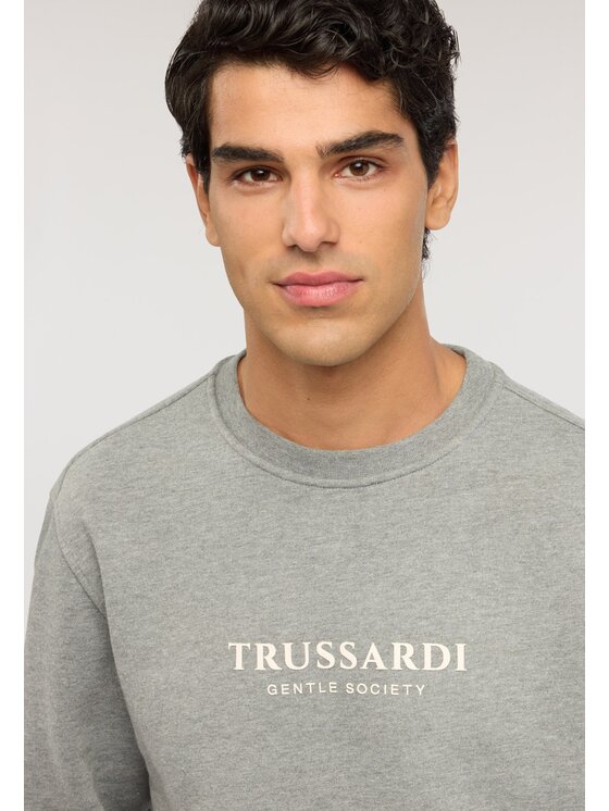 Trussardi Trussardi Felpa G8468500249N0M3 Grigio Regular Fit