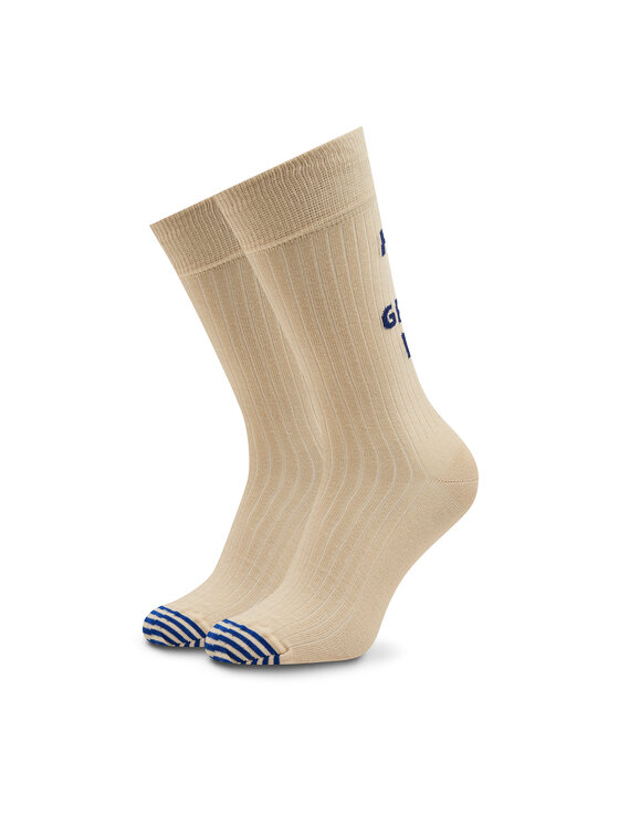Șosete Înalte Unisex Happy Socks SOU01-1700 Bej